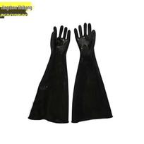 JZSB-S9330B Heavy-Duty Rubber Sandblasting Gloves One Size black