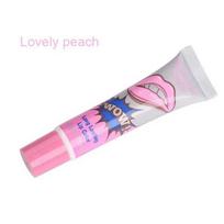 Lipstick Set Lip Gloss Pigment Base Plumper Makeup Glitter Mineral Oil Clear Peel Off Liquid Lipstick, Lovely Peach white