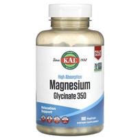 KAL, High Absorption Magnesium Glycinate 350, 160 Veggie Capsules