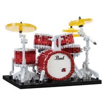Kawada Nanoblock Pearl būgnų rinkinys „Masters NBM-056 7×28×21cm 12 metų ir vyresniems Interjero hobis NBM-056 brown