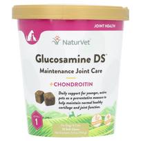 Gliukozaminas DS, Sąnarių priežiūra + Chondroitinas, šunims ir katėms, 1 lygis, 70 minkštų kramtukų, 154 g (5,4 oz) pink