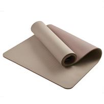 Sportler TPE dvipusis jogos kilimėlis platus 6mm/ 8mm 6mm sand beige gray