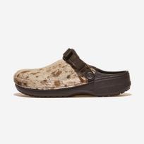 [Crocs] Classic Crafted Pony Hair Clog [CRS214047-ESPRESSO] 290 beige