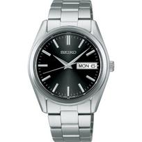 „Seiko“ vyrų SBTH011 (SEIKO SELECTION S serijos kvarcinė vyriška metalinė juosta) Apvalus laikrodis sidabrinis nerūdijantis