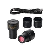 HAYEAR 8MP Skaitmeninė okuliaro kamera Mikroskopo vaizdo kameros adapteris USB2.0 + DIA30MM/30.5MM juoda