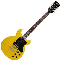 BLITZ by ARIA YL Blitz Aria Elektrinė Gitara Les Paul Special Tipo Dvigubas Ipjovimas Geltona BLP-SPL/DC