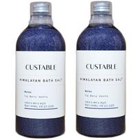 Custable Perfume Bath Salt Salt bath salt, purple, 2 pieces, 1.1kg blue