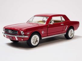 Kinsmart Ford Mustang 1964 scale scale diecast car KT5351 1/2 model, red, 1/36 brown