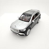 1:24 Mercedes-Benz Maybach visureigio metalinis modelis, juodas ir sidabrinis gray