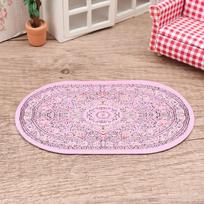 1/12 Micro Scene Decor Accessories Dollhouse Dollhouse Living Room Home Floor M Decor Simulation Ocean Pattern Carpet Mat beige
