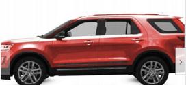 Ford Explorer 2011-2019 JUODOS šoninių durų apvadai