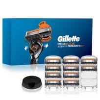 Gillette 2024 Proglide Manual Razor Blade 10p + Razor Stand Set, 1 Set ,Korean razor blade gray