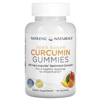 Nordic Naturals, curcumin gummies, mango, 200mg, 60 gummies (100mg per gummy)