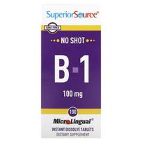 Superior Source, B-1, 100 mg, 100 greitai tirpstančių tablečių