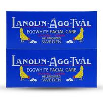 Victoria Original Swedish Egg Lanolino ir rožių vandens pakuotė, 2 dėžutės, 6 pakuotės, 2 vnt. blue