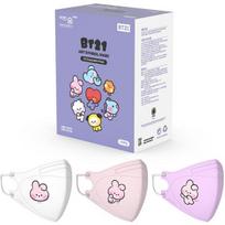 Edge Line Friends BT21 Art Symbol Bird Beak Color Mask Small COOKY Minini 3 tipai x 10p rinkinys, 30 lapų, 1 rinkinys white