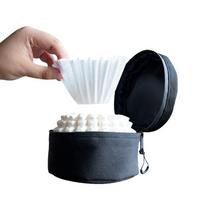 Watchget kavos filtro dėklas Wave serijos popierinis filtro dėklas Wave filtro maišelis, atsparus vandeniui, dėmėms atsparus laikymo krepšys, patogus nešiotis lauke black