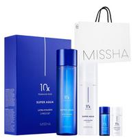 Missha Super Aqua Ultra Hyalon Basic Cosmetics 2-piece set, 1 set blue