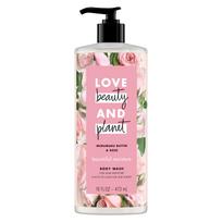 Bountiful Moisture Body Wash, Murumuru Butter & Rose 16 fl oz pink