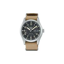 SEIKO 100 meters waterproof Automatic fabric strap men's watch black dial SBSA117 juoda