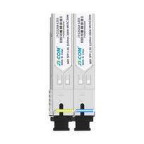 JT-COM 2.5G 20km Single-Mode Single-Fiber SFP Optical Module Pair gray