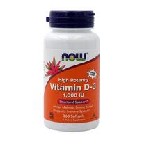 High Potency Vitamin D-3 1000 IU, 360 Softgels