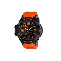 CASIO Vyriškas MASTER OF G-AIR serijos juodas laikrodis GA-1000-4A GA-1000-4A Bright Orange Strap Black Dial black