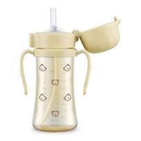 Gromimi kūdikių PPSU puodelis su šiaudeliu 300ml, Dotcom sviesto spalvos, 1 vnt. beige