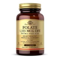 Solgar Folate Folic Acid 1333mcg DFE 250 Tablets Folic Folic Acid Water Soluble Vitamin B, 250 Tablets, 1 Piece