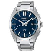 SEIKO Astron serija 100 metrų atsparumas vandeniui madingas stilius Kvarcinis titano apyrankė 41 mm vyriškas laikrodis mėlynas ciferblatas SBXD033 mėlyna