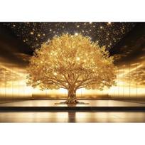 [Puzzle People] Blizgantis auksaspalvis medis 1000 dalių dėlionė nuo Puzzle People brown