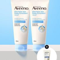 Aveeno [Skin Relief Lotion 30g] Aveeno Dermaxa Ato Daily Emollient Cream 200ml x2 (SkinLotion 30g) A Dermex Emollient Cream 200mlx2 white