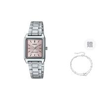 CASIO moteriškas rožinis laikrodis LTP-V007D-4E- Pink gray
