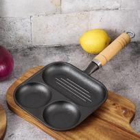 Pabei 3-in-1 Cast Iron Multi-functional Frying Pan gray