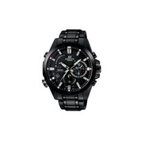 Casio EDIFICE serija Paprastas verslo laisvalaikio stilius Datos rodymas Sportinis Vandeniui atsparus Saulės energija Kvarcinis mechanizmas Nerūdijančio plieno apyrankė Japonų ir EQB-510DC-1A juoda