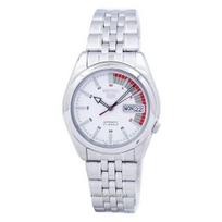 Atnaujintas Seiko 5 Automatinis SNK369 SNK369K1 SNK369K Vyriškas Laikrodis balta