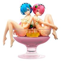 Banpresto Ichiban Kuji Life in a different world starting from zero Sweet spring has Which one should you eat A Prize Rem Ram Figure Pudding a La Mode beige