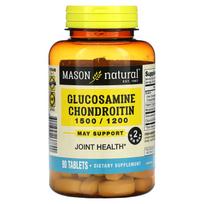 Mason Natural, gliukozamino chondroitinas, 90 tablečių