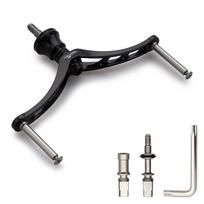 AUKŠTIS 80929598110mm Ritės rankenėlė (Nėra rankenėlės) Skirta Shimano DAIWA universaliems spininginiams ritinėliams (98mm - Juoda) (106) gray