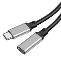 USB C prailgintuvas USB Gen 2 vyriškas į moterišką Greiti duomenų ir vaizdo įrenginiai H.May kabelis, Type-C 3.2 (10Gbps) Plėstuvas, 4K@60Hz Įkrovimas, Duomenų perdavimas, Įkrovimas, gray