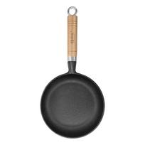 Telssida Uncoated Cast Iron Mini Frying Pan black