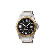 CASIO Men Standard Series Black Watch MTP-1291D-1A3V MTP-1291D-1A3V Silver Strap black
