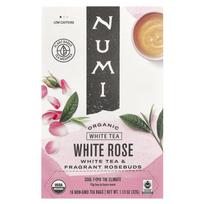 Numi Organic Tea White Rose White Tea, 16 Tea Bags, 32g (1.13oz) gray