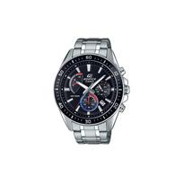 Casio EDIFICE 100 meters waterproof casual quartz movement stainless steel strap Japanese and Korean watch men's watch black dial EFR-552D-1A3V juoda