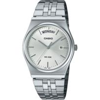 CASIO kvarcinis mechanizmas nerūdijančio plieno apyrankė laikrodis unisex sidabrinis ciferblatas MTP-B146D-7AV Silver Dial white