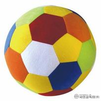 Nacionalinė švietimo įmonė / Minkštas kūdikių futbolo kamuolys 20 cm / Medžiaginis futbolo kamuolys korėjietiški vaikų žaislai brown