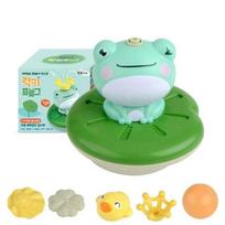 Lucky Frog Frog Bath Toy 5 Spray Modes Bath Play Toy Baby Toddler Water Play Korean childrens toys white