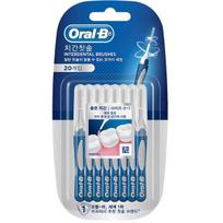 Tarpdančių šepetėliai Oral-B Preseason Clean, 20 vienetų, 1 vienetas gray