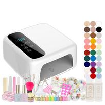 iro gelis suderinamas gelinių nagų startinis rinkinys su 30 irogel LED lustų, automatinis ir režimai (irogel) UV/LED didelės galios šviesa, spalvos, šviesa, jutiklis, mažai šilumos white