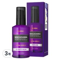 Kundal Macadamia Ultra Serum Hair Essence White Musk Fragrance, 100ml, 3 pcs. black